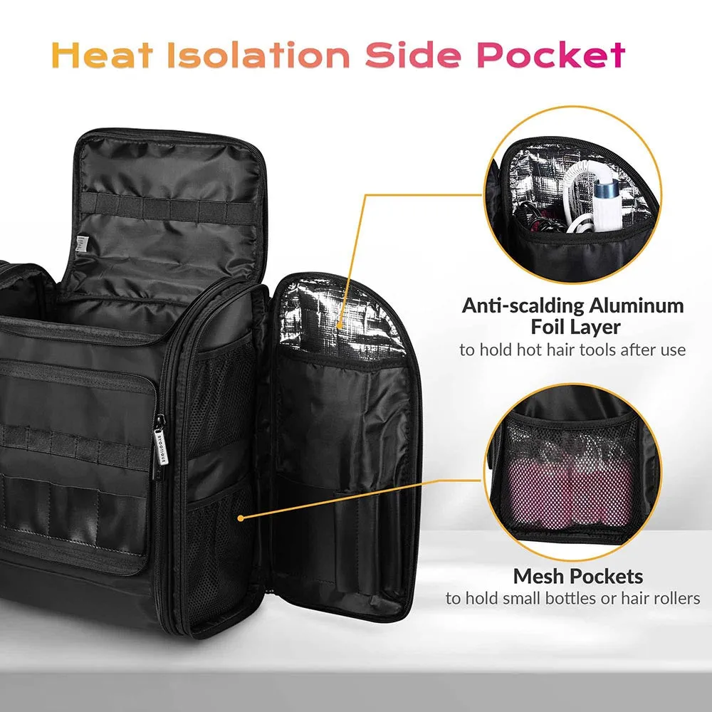 Byootique Makeup Backpack Barber Bag Travel Cosmetic Organizer