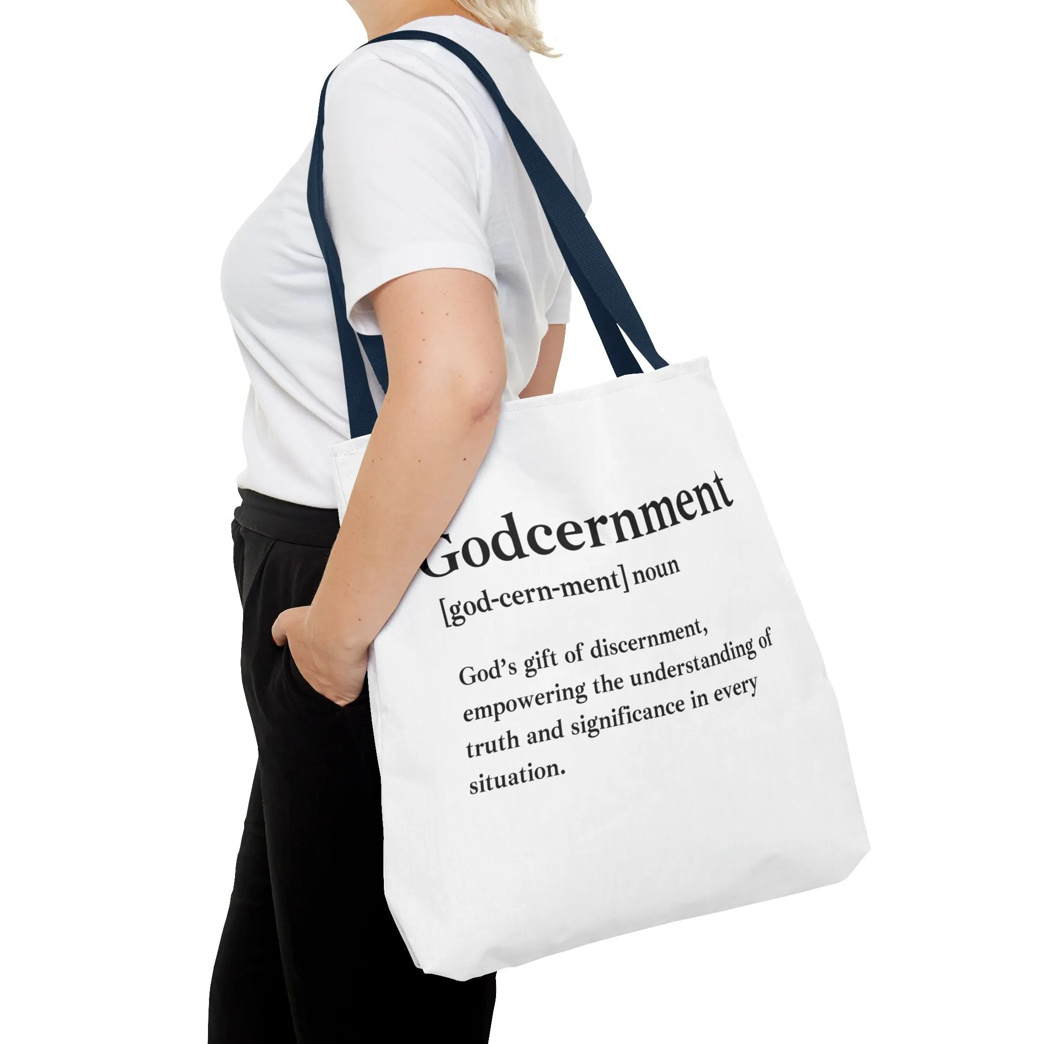 Godcernment Tote Bag - Custom Printed Stylish and Functional Tote