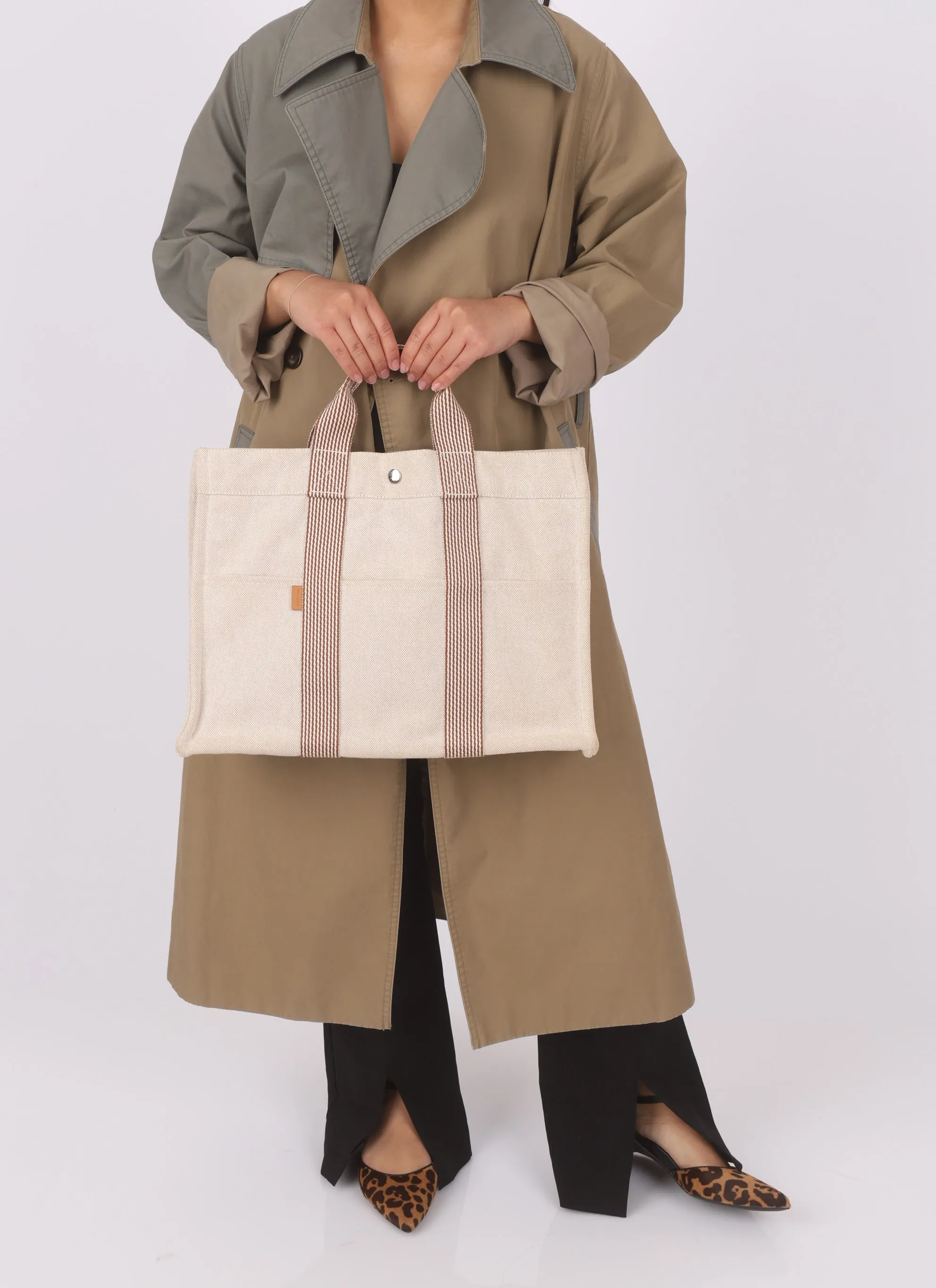 Hermès Canvas Tote MM