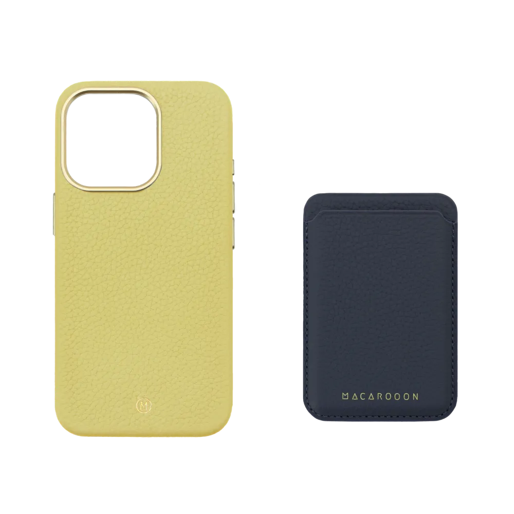 iPhone 13 Leather MagSafe Case with Leather MagSafe Wallet