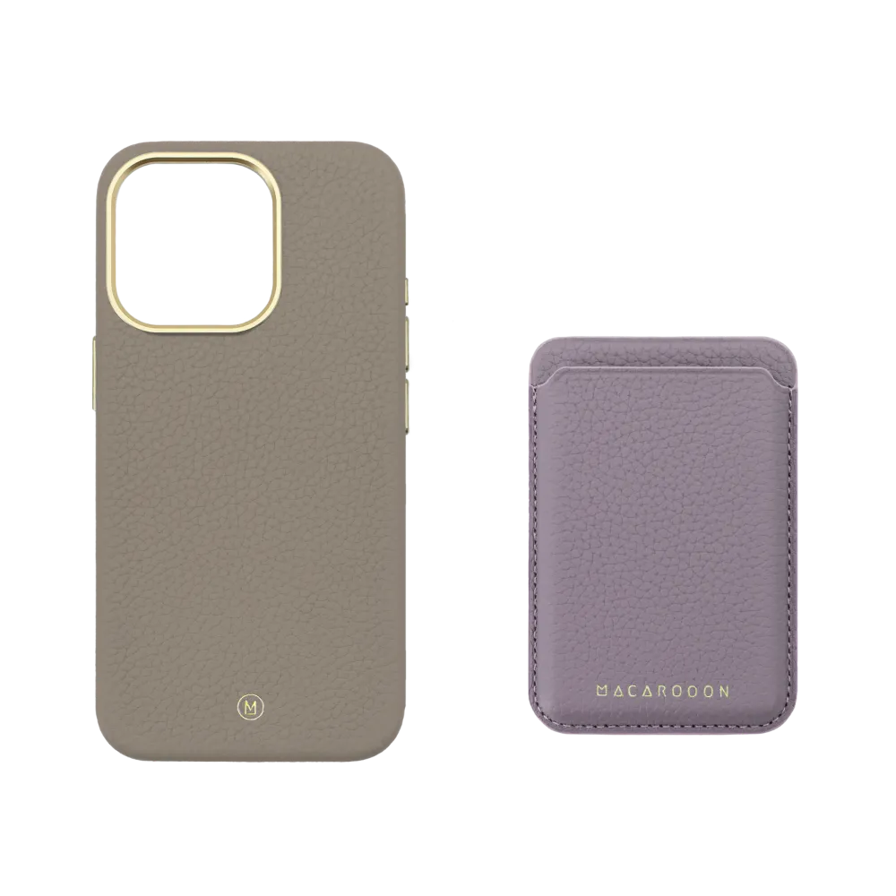 iPhone 13 Leather MagSafe Case with Leather MagSafe Wallet