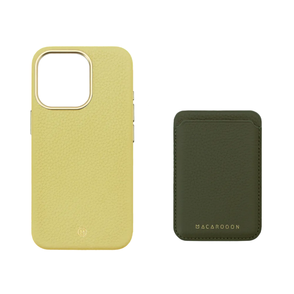 iPhone 13 Leather MagSafe Case with Leather MagSafe Wallet