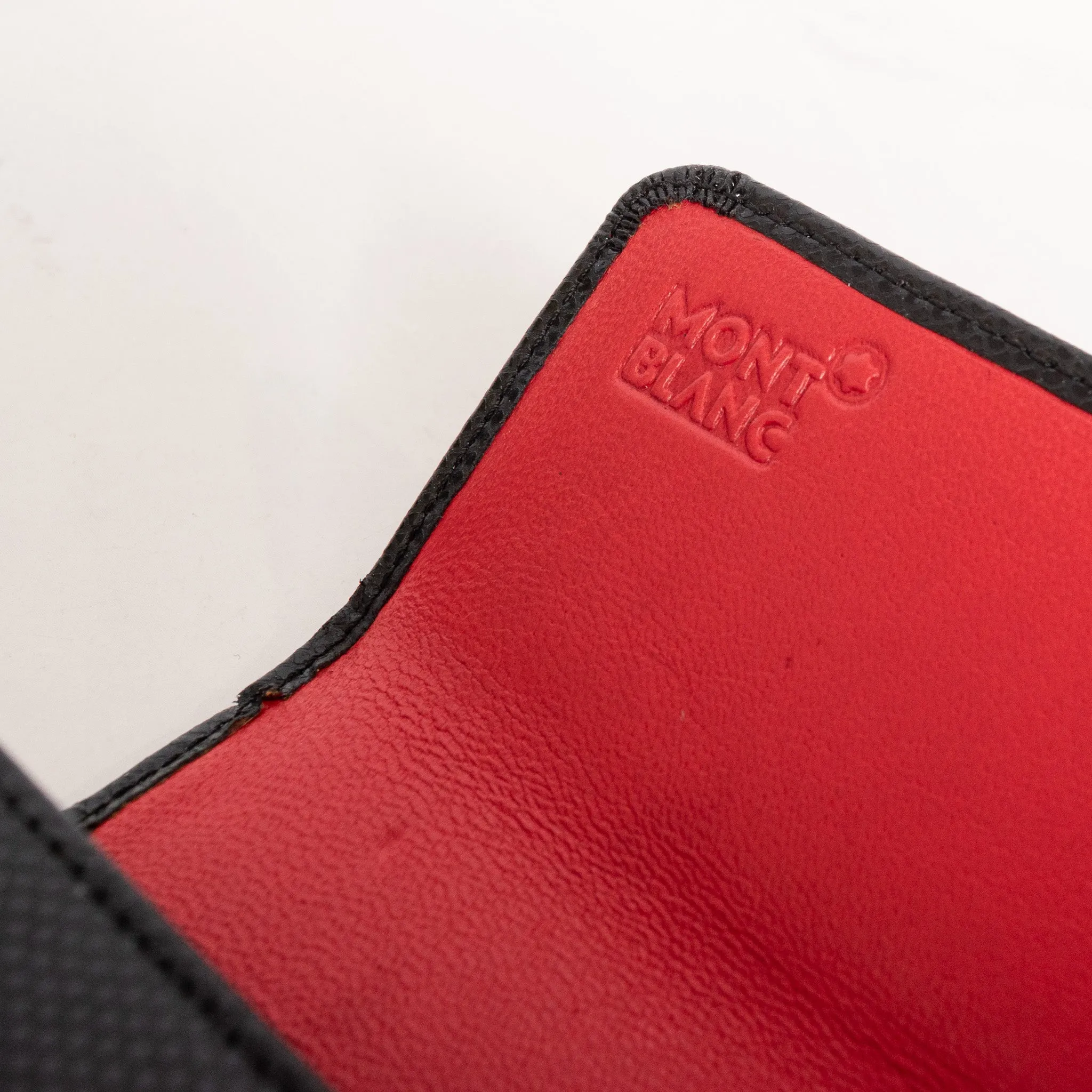Montblanc Leather Goods La vie de Boheme Black & Red 6cc Wallet 7331 - Preowned
