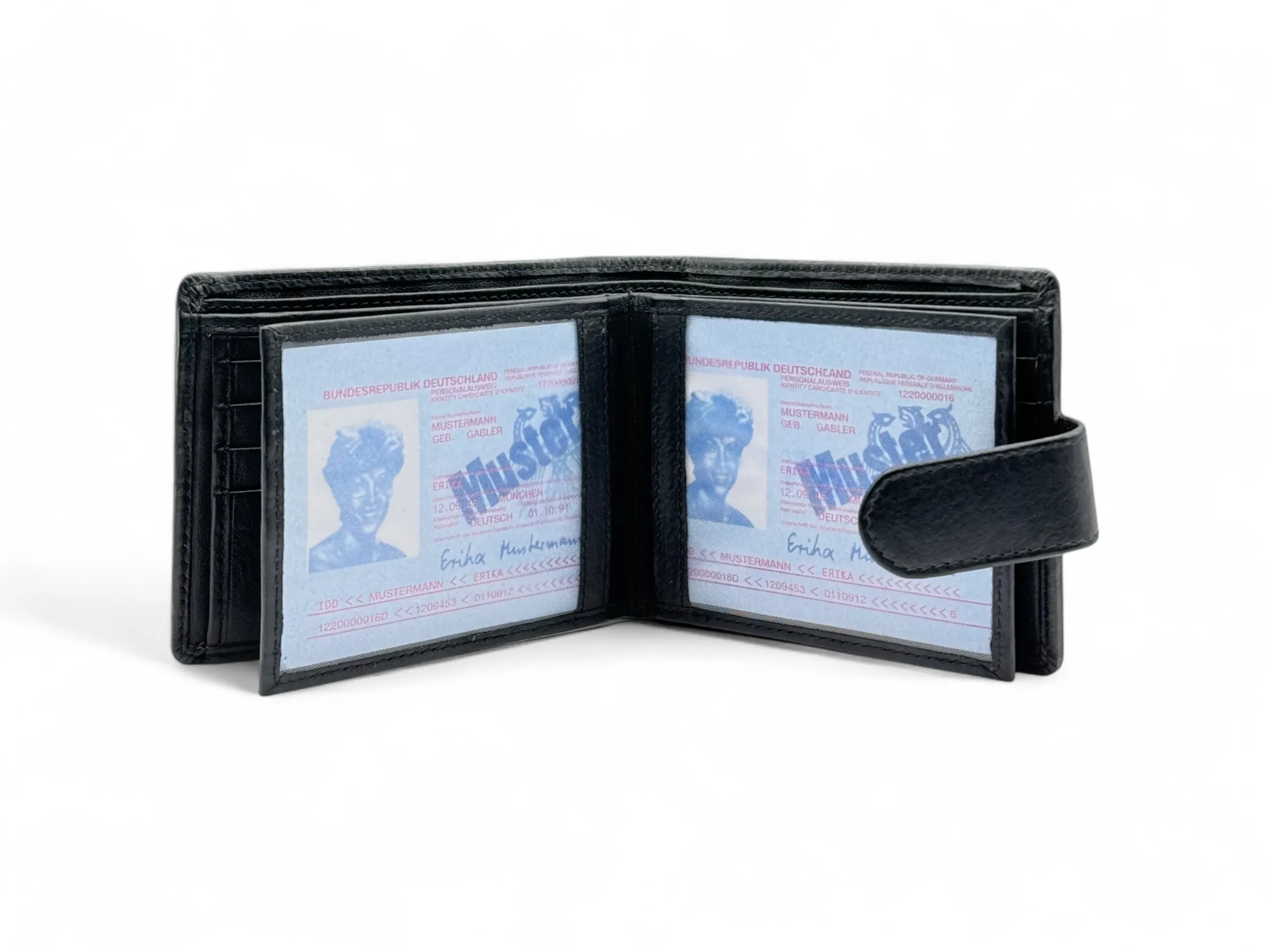 Smooth Premium 22 Card Billfold RFID Wallet With Loop #983AL